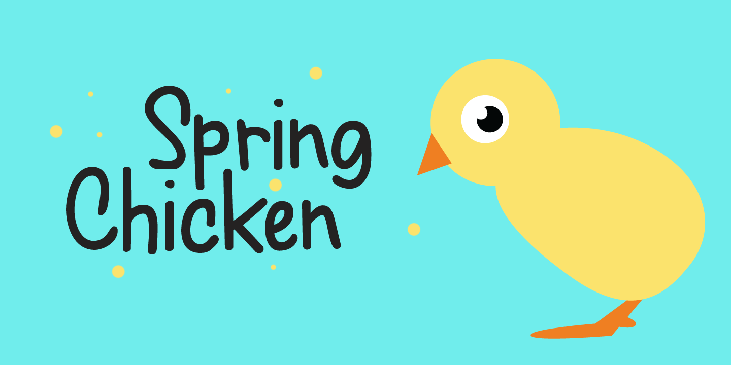 Czcionka Spring Chicken