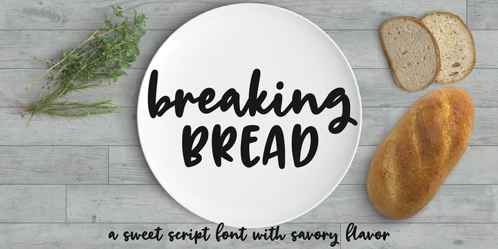 Czcionka Breaking Bread