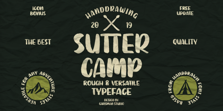 Czcionka Sutter Camp