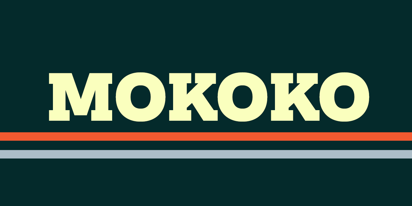 Czcionka Mokoko