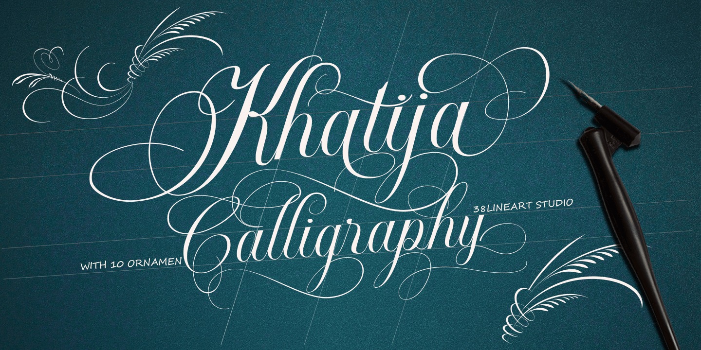 Czcionka Khatija Calligraphy