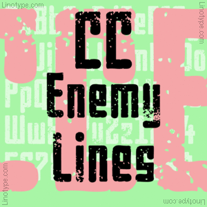Czcionka Enemy Lines