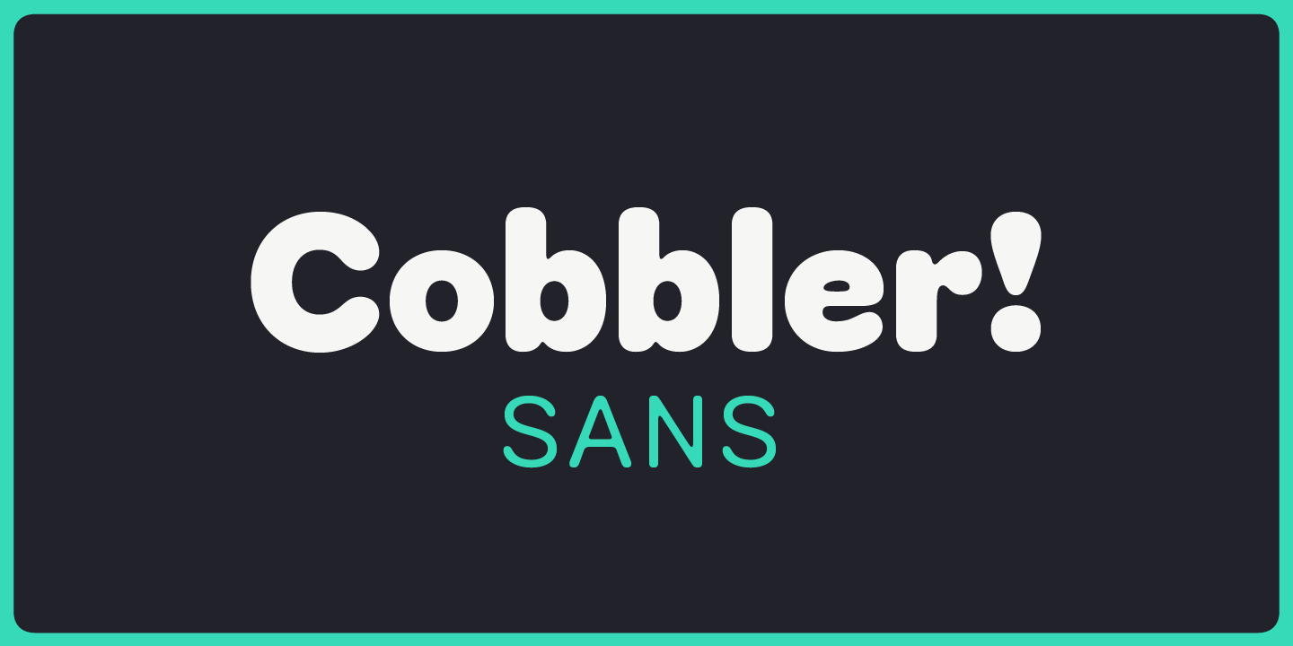 Czcionka Cobbler Sans