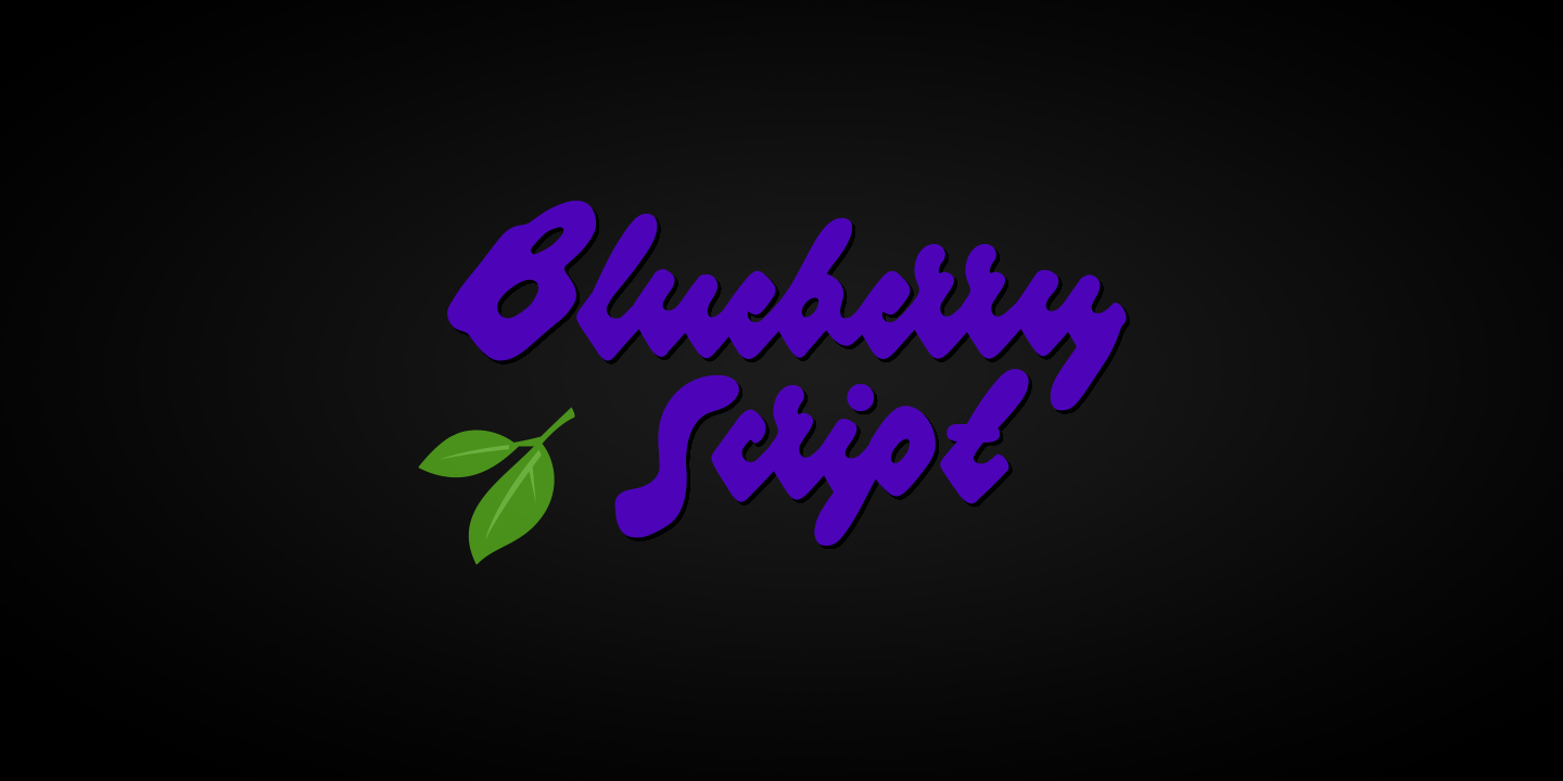 Czcionka Blueberry Script