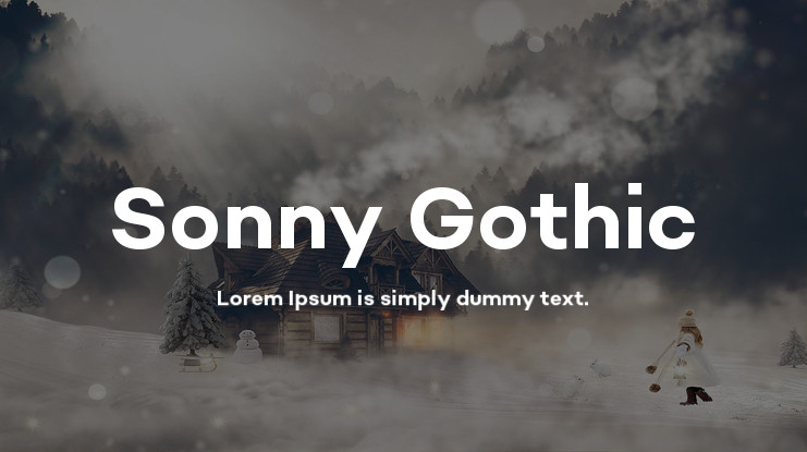 Czcionka Sonny Gothic Cond