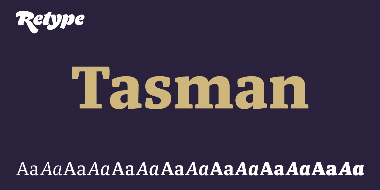 Czcionka Tasman