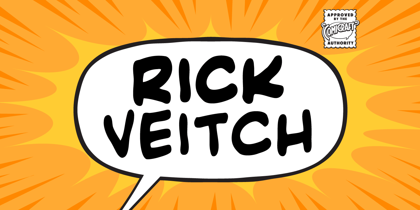 Czcionka Rick Veitch