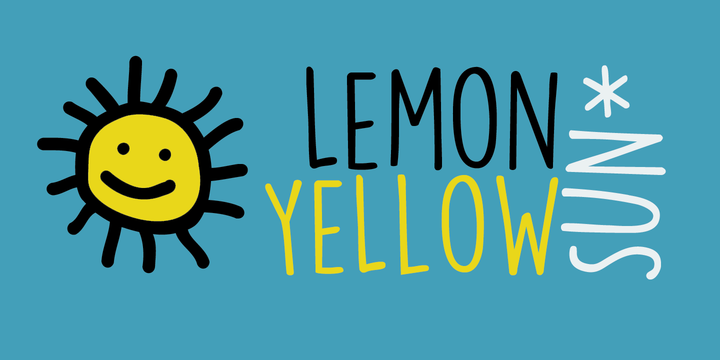Czcionka Lemon Yellow Sun