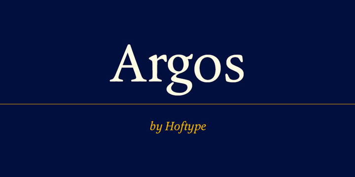 Czcionka Argos