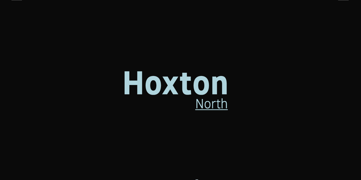 Czcionka Hoxton North