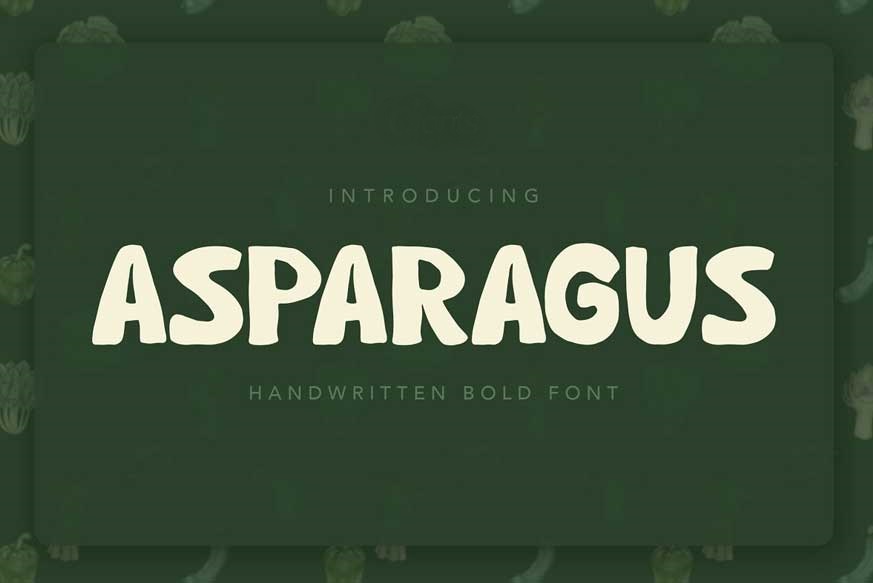 Czcionka Asparagus