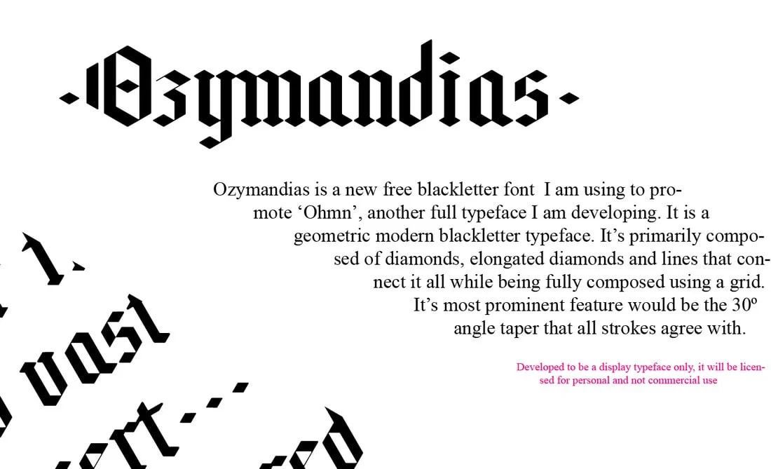Czcionka Ozymandias