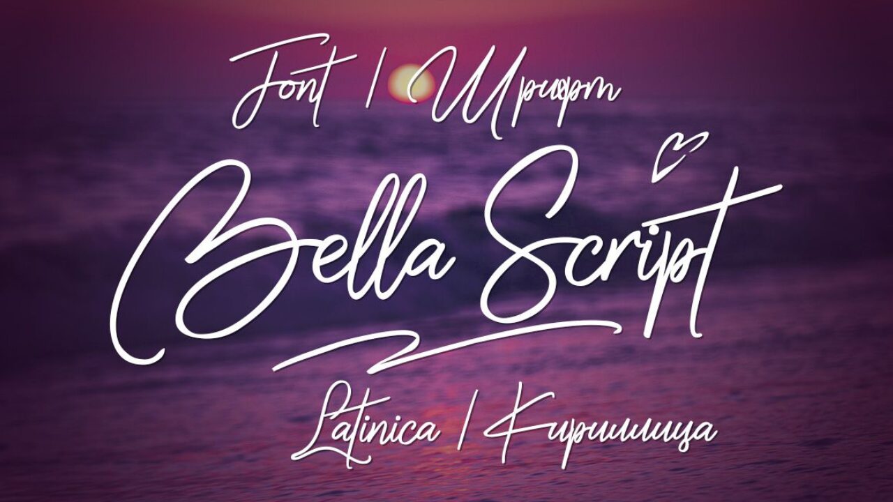 Czcionka Bella Script