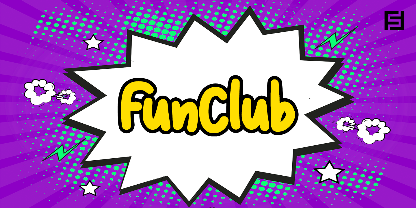 Fun Club шрифт.