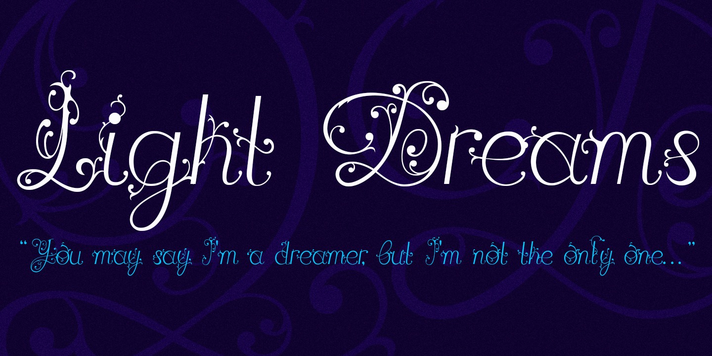 Lighting font. Dream Avenue шрифт. KB Dreamland шрифт.