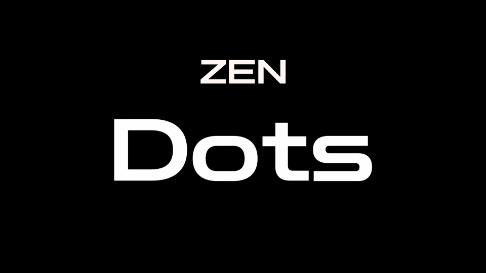 Czcionka Zen Dots