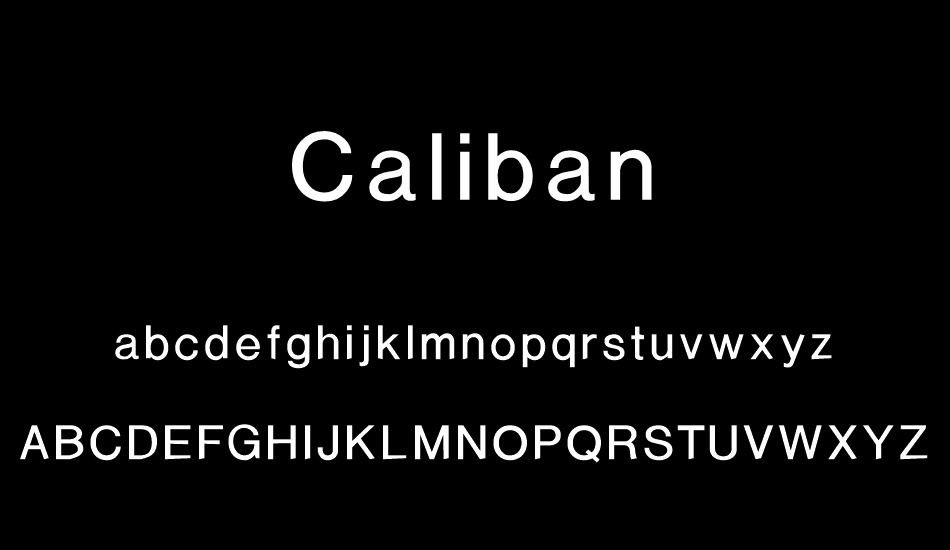 Czcionka Caliban