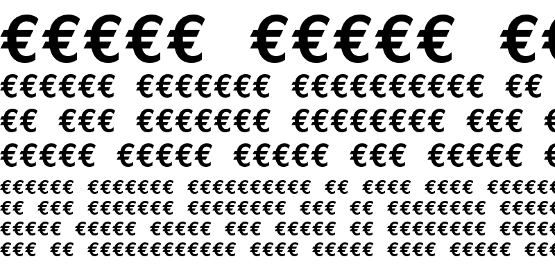 Czcionka Euro Mono