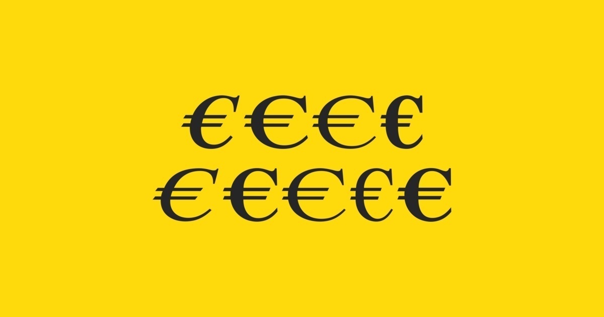 Czcionka Euro Serif