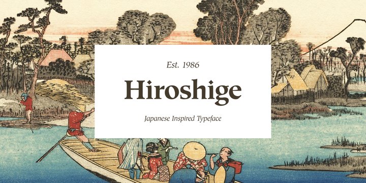 Czcionka Hiroshige