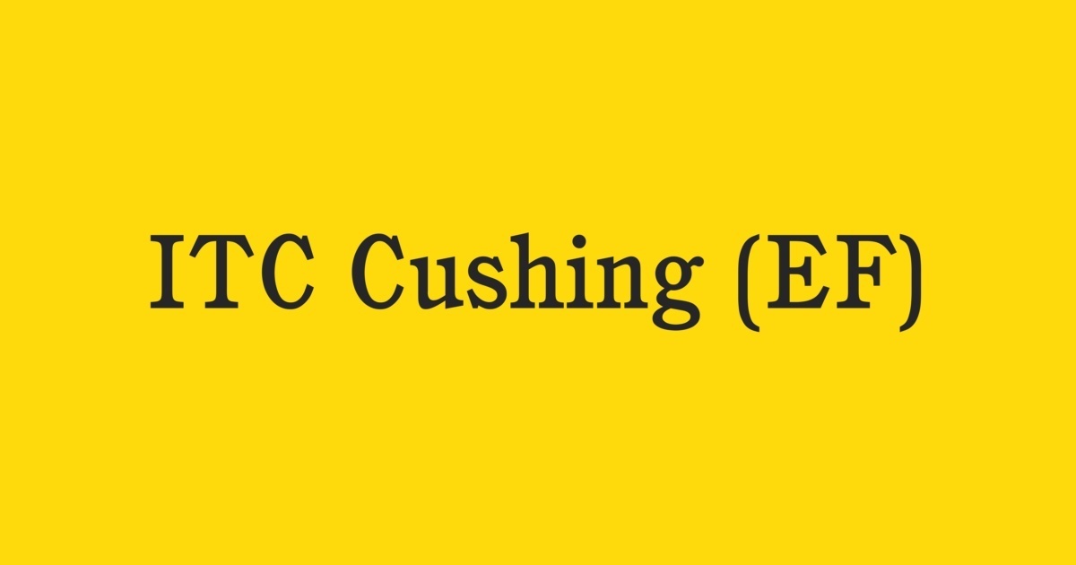 Czcionka ITC Cushing