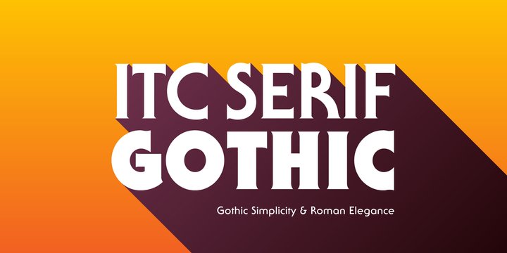 Czcionka ITC Serif Gothic