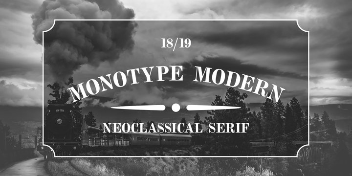 Czcionka Monotype Modern