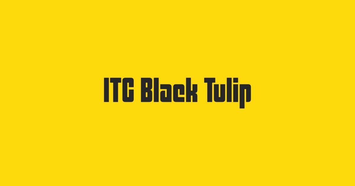 Czcionka ITC Black Tulip