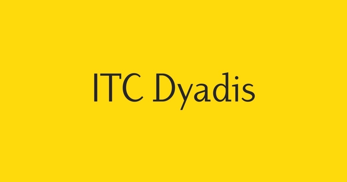 Czcionka ITC Dyadis
