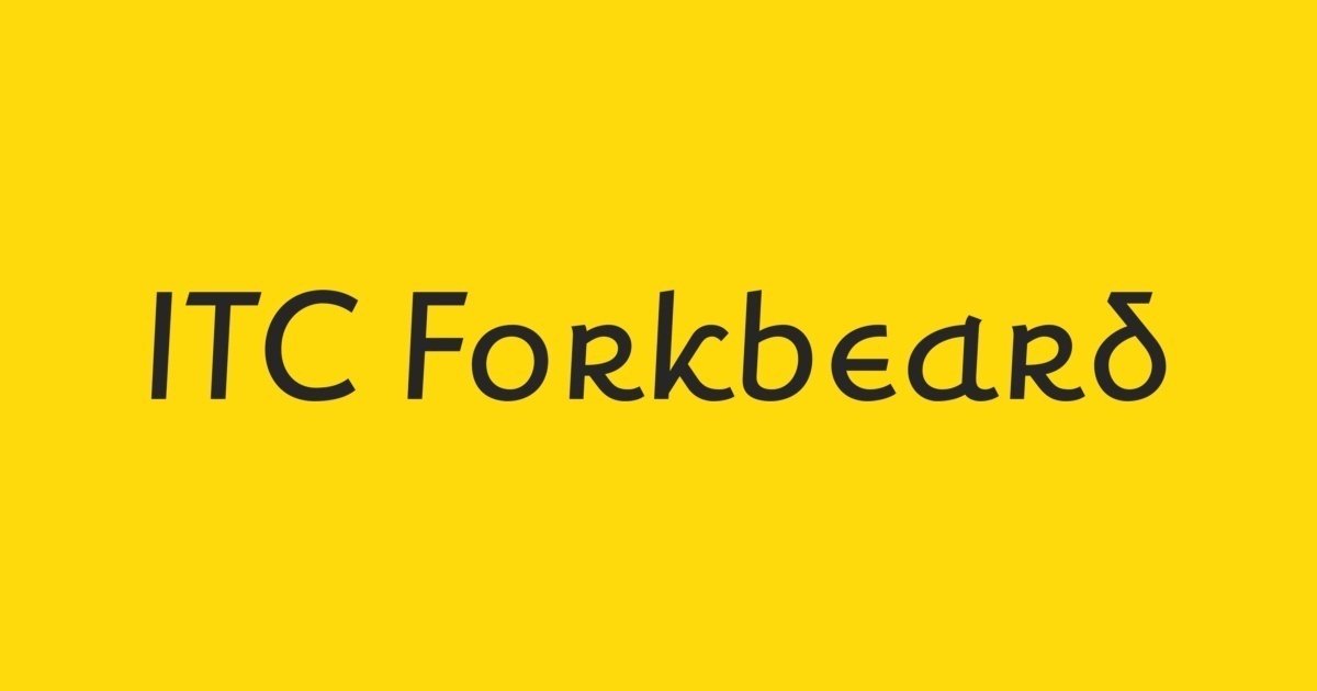 Czcionka ITC Forkbeard