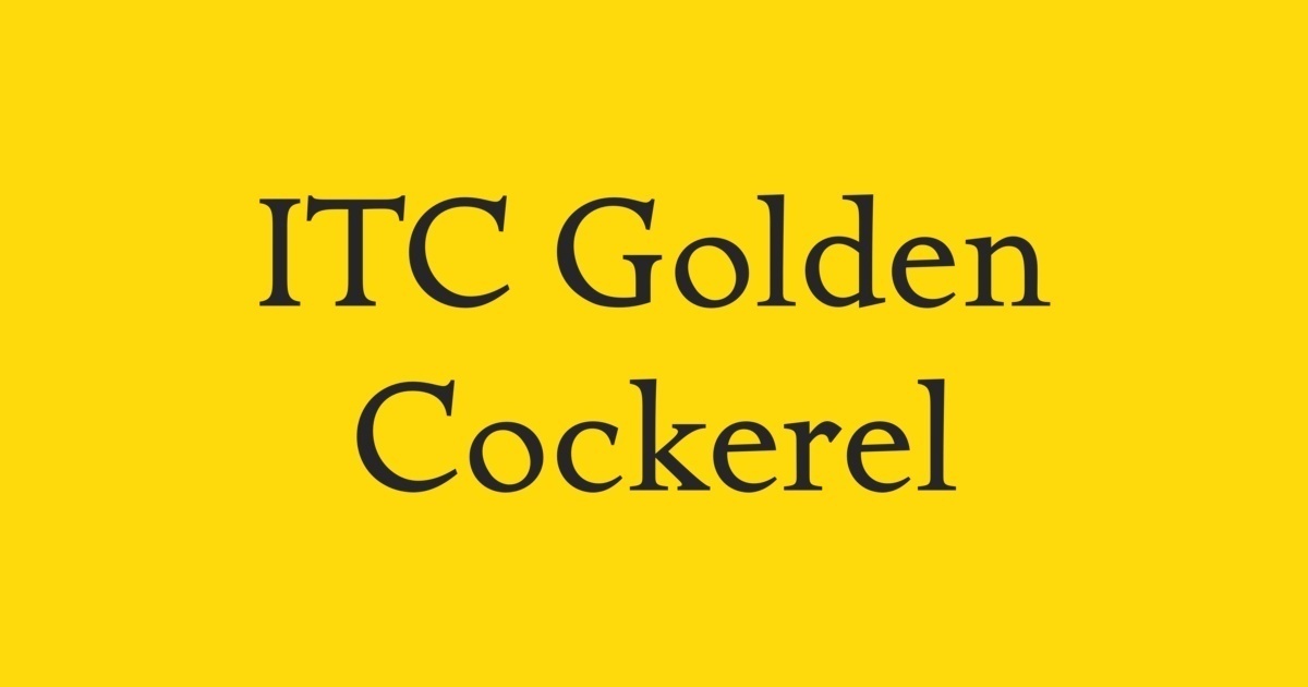 Czcionka ITC Golden Cockerel