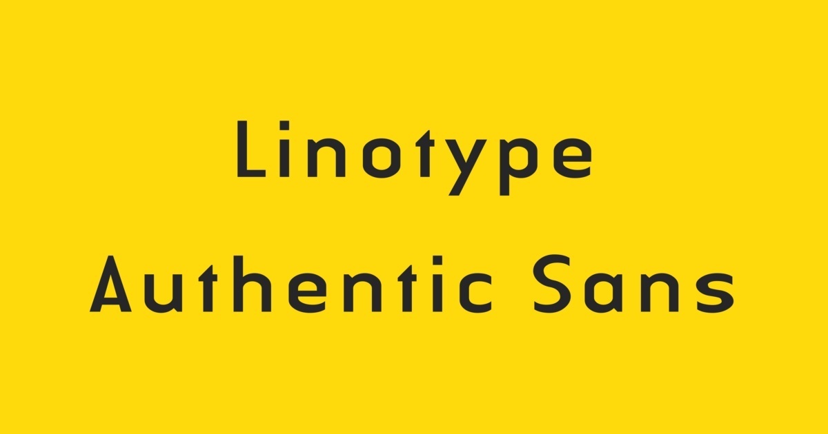 Czcionka Linotype Authentic Sans