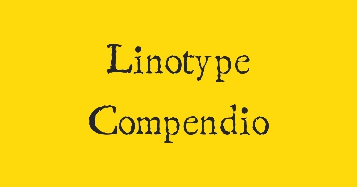 Czcionka Linotype Compendio