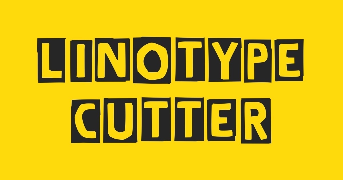 Czcionka Linotype Cutter
