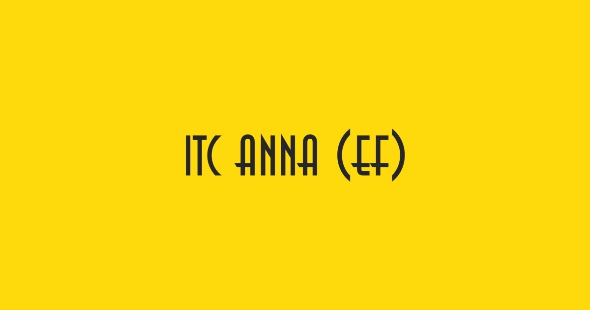 Czcionka Anna ITC