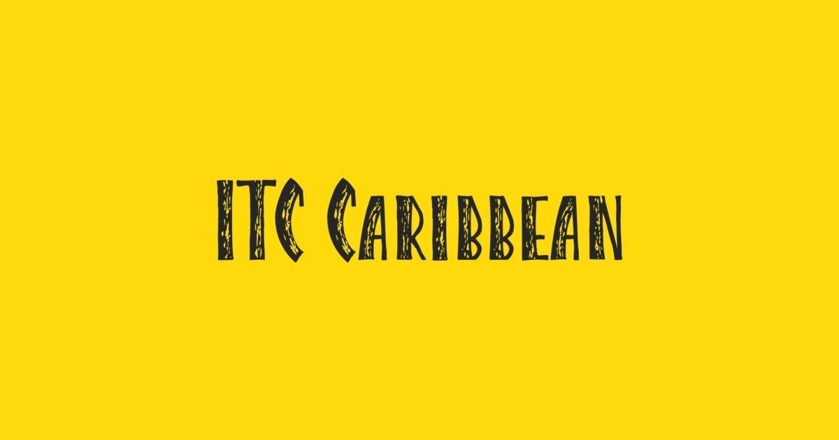 Czcionka Caribbean ITC