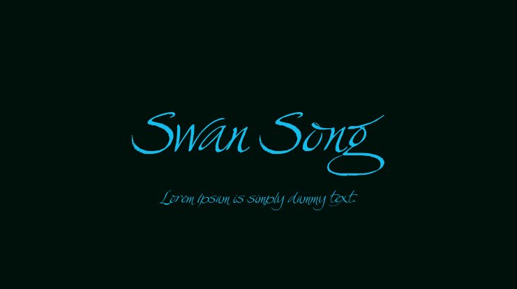 Czcionka Swan Song