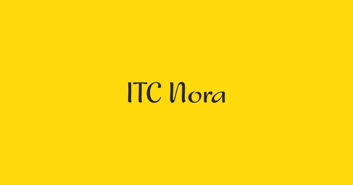 Czcionka Nora ITC