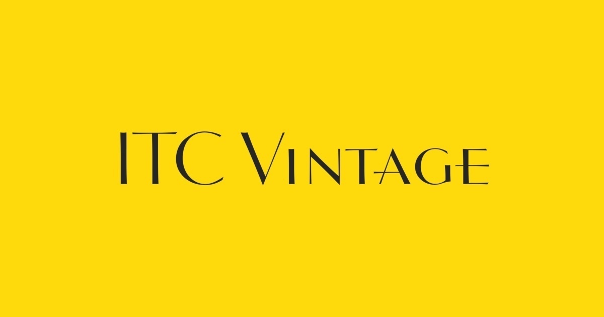 Czcionka Vintage ITC