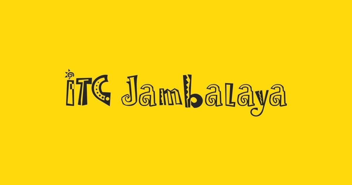 Czcionka Jambalaya ITC