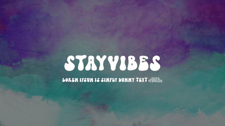 Czcionka StayVibes