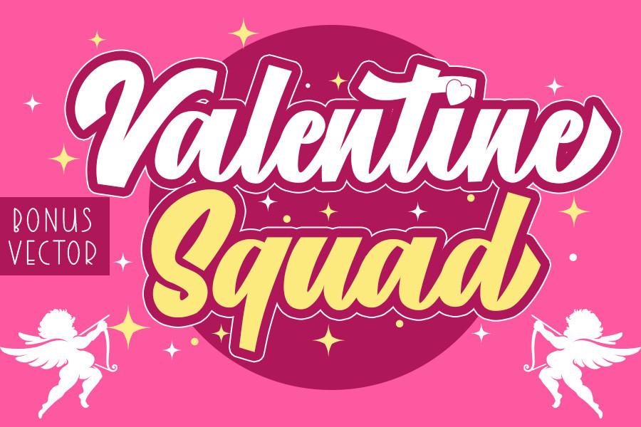 Czcionka Valentine Squad