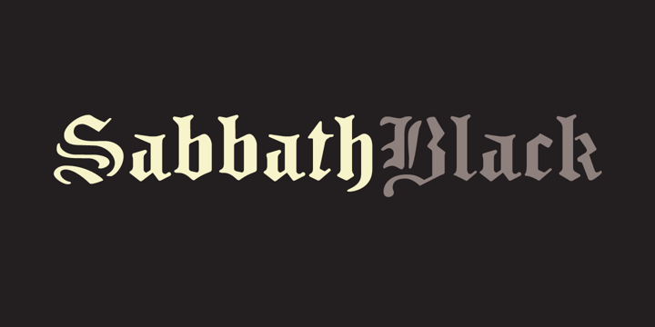 Czcionka Sabbath Black