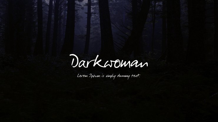 Czcionka Darkwoman