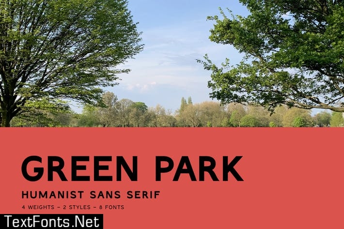 Czcionka Green Park