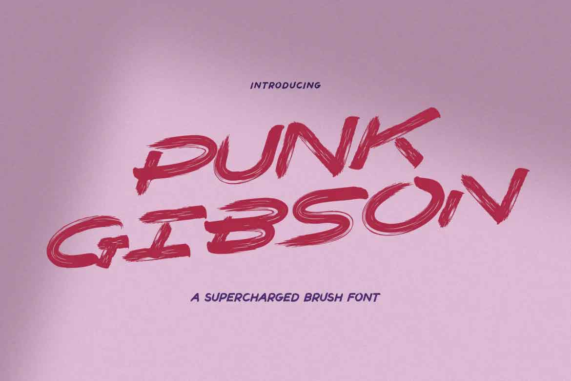 Czcionka Punk Gibson