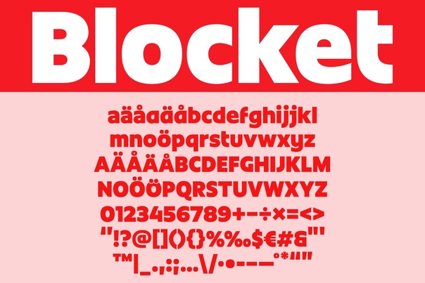 Czcionka Blocket Display