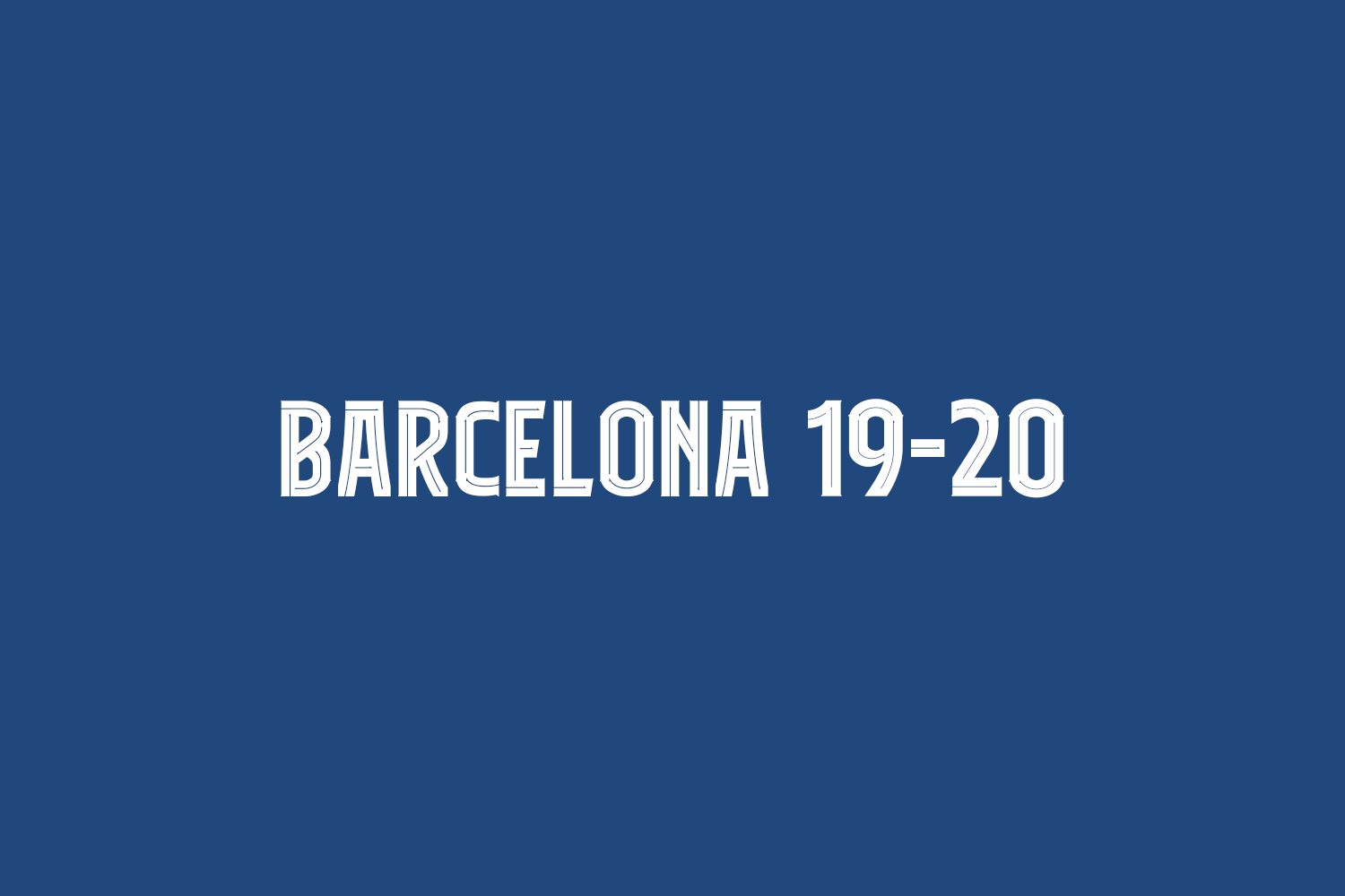 Czcionka Barcelona 19-20
