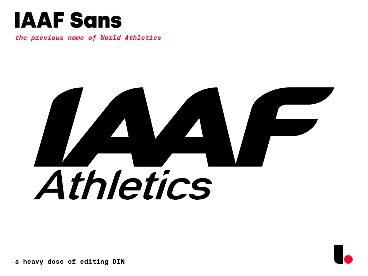 Czcionka IAAF Sans