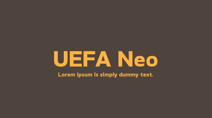 Czcionka UEFA Neo